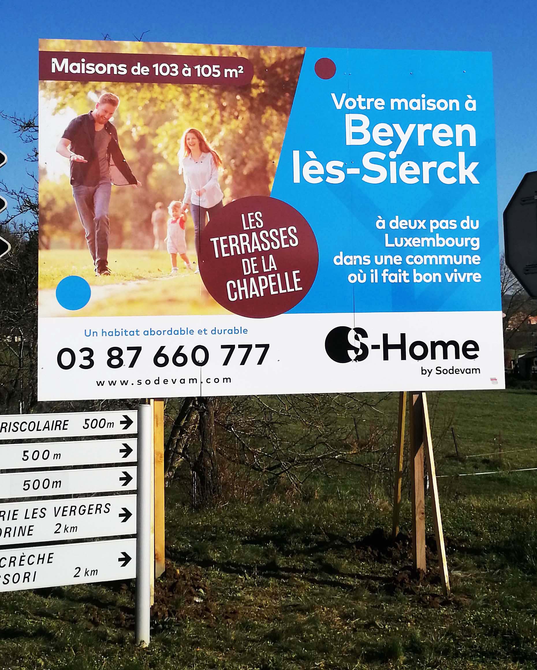 Sodevam Panneau 4x3m Beyren-Lès-Sierck